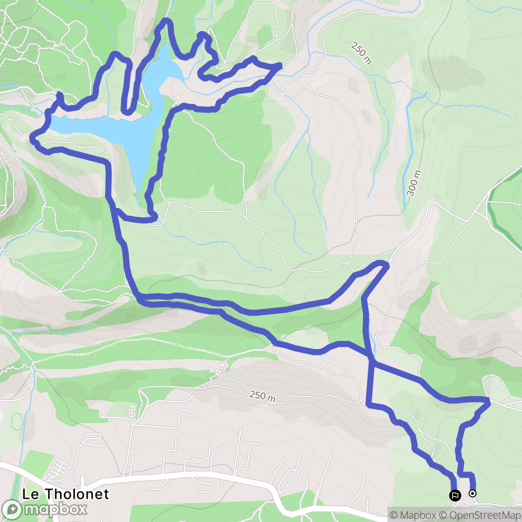 Beaurecueil : carte du parcours de randonnée - France