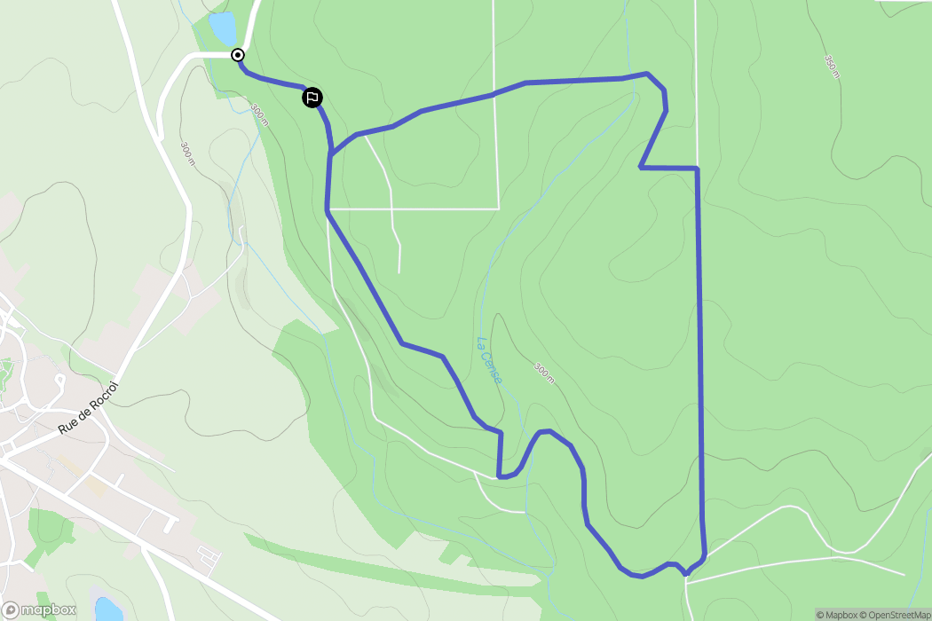 Maubert-Fontaine : carte du parcours de randonnée - France