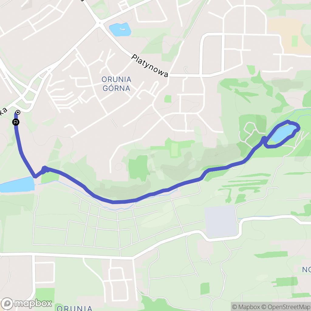 Gdańsk: mapa trasy - Poland