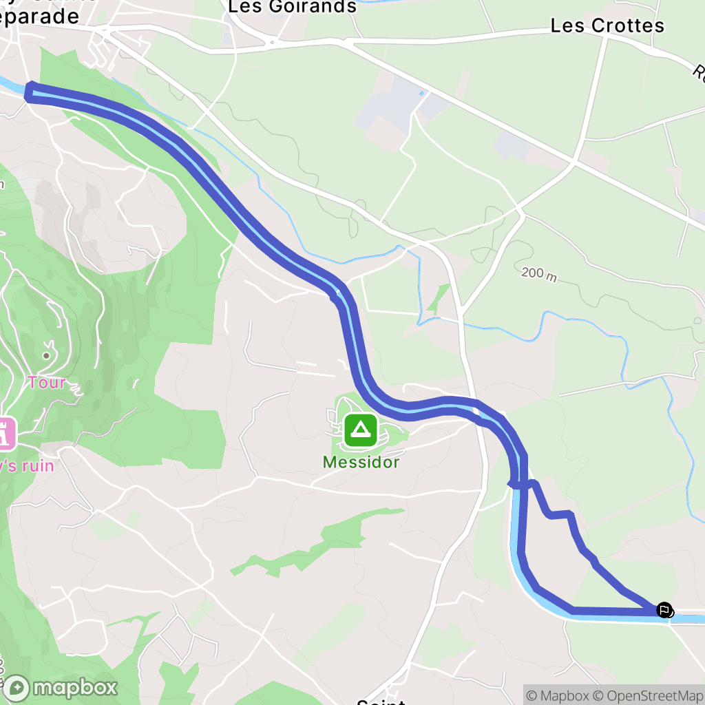 Le Puy-Sainte-Réparade : carte du parcours de randonnée - France