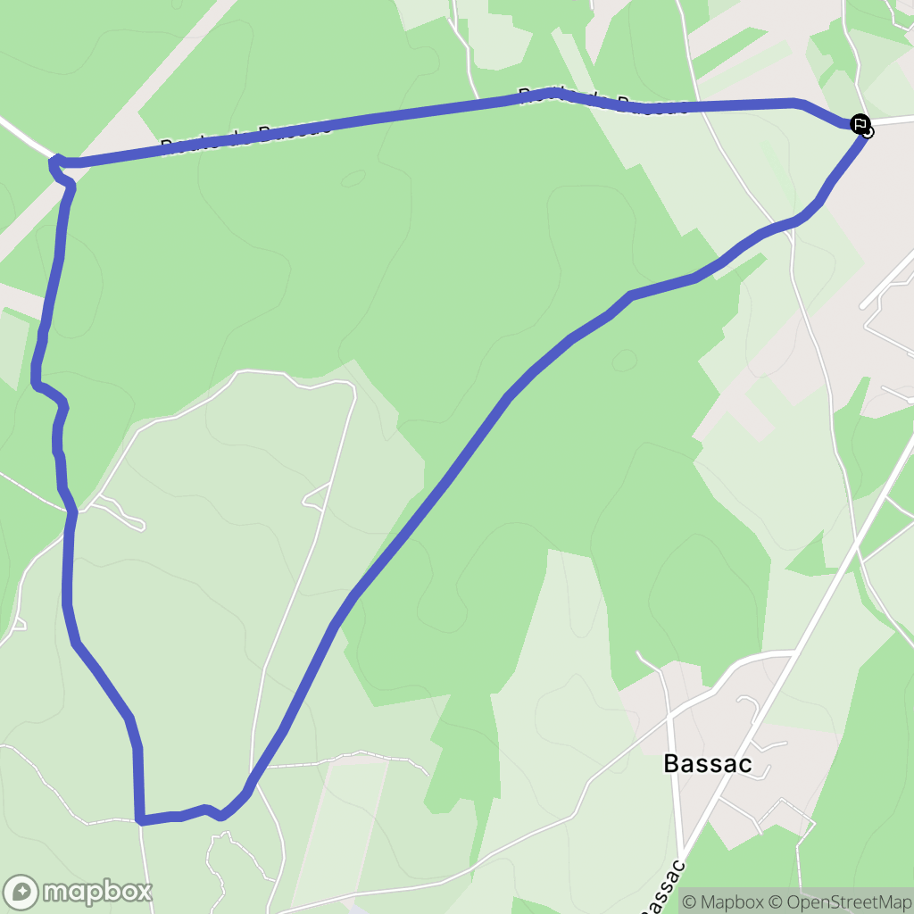 Magnac-sur-Touvre : carte du parcours de randonnée - France