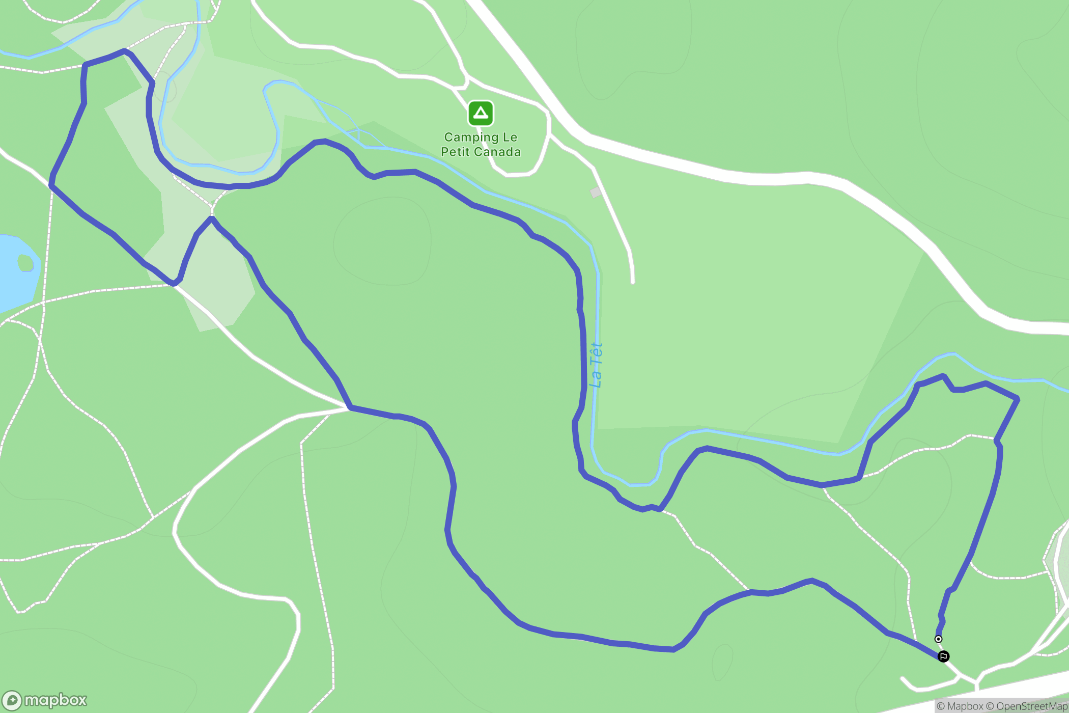Bolquère : carte du parcours de randonnée - France
