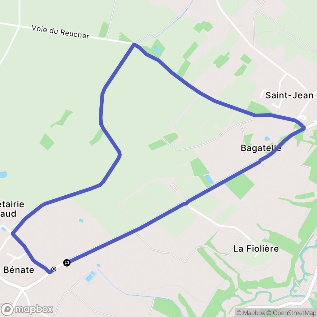 Corcoué-sur-Logne : carte du parcours de randonnée - France
