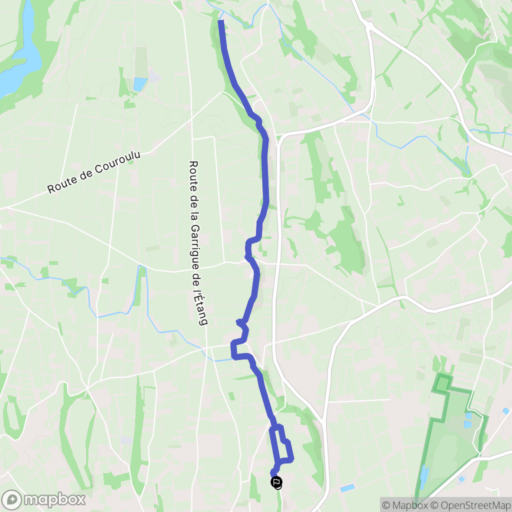 Sarrians : carte du parcours de randonnée - France