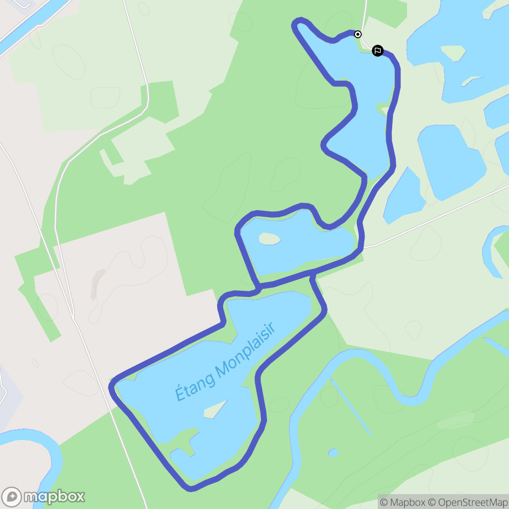 Viry-Noureuil : carte du parcours de randonnée - France