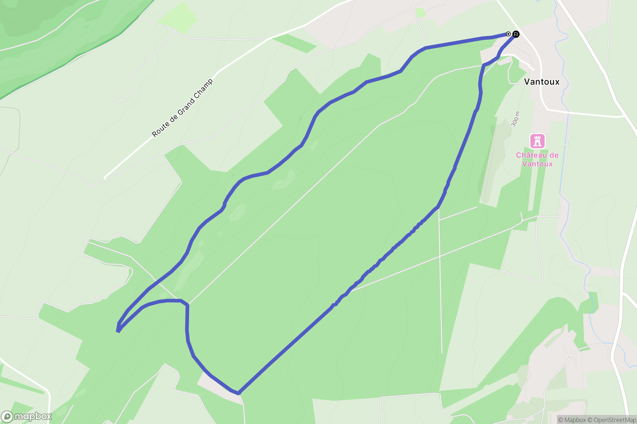 Messigny-et-Vantoux : carte du parcours de randonnée - France