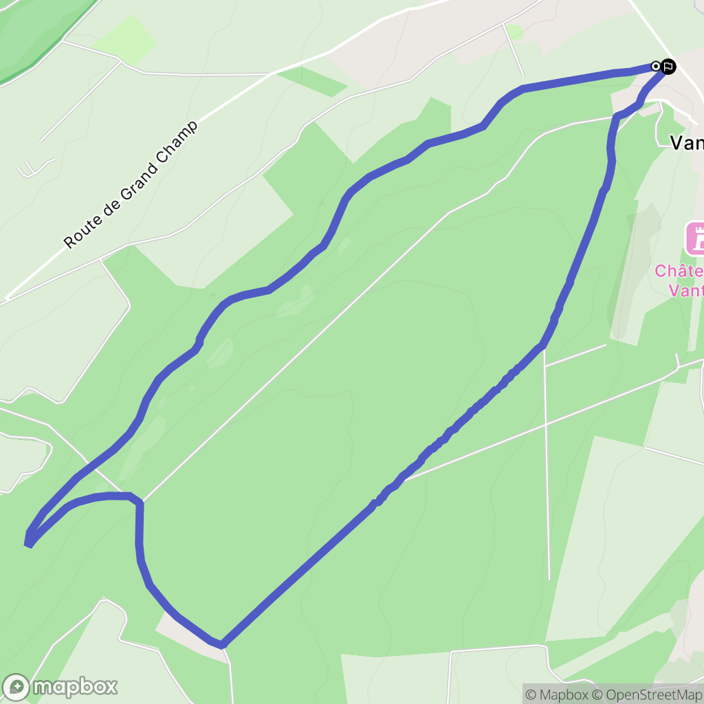 Messigny-et-Vantoux : carte du parcours de randonnée - France