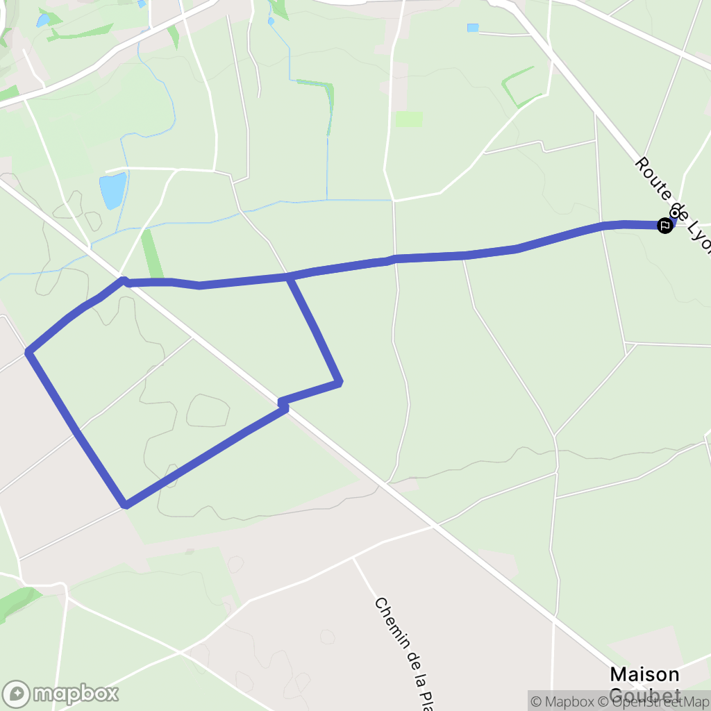 Porte-des-Bonnevaux : carte du parcours de randonnée - France