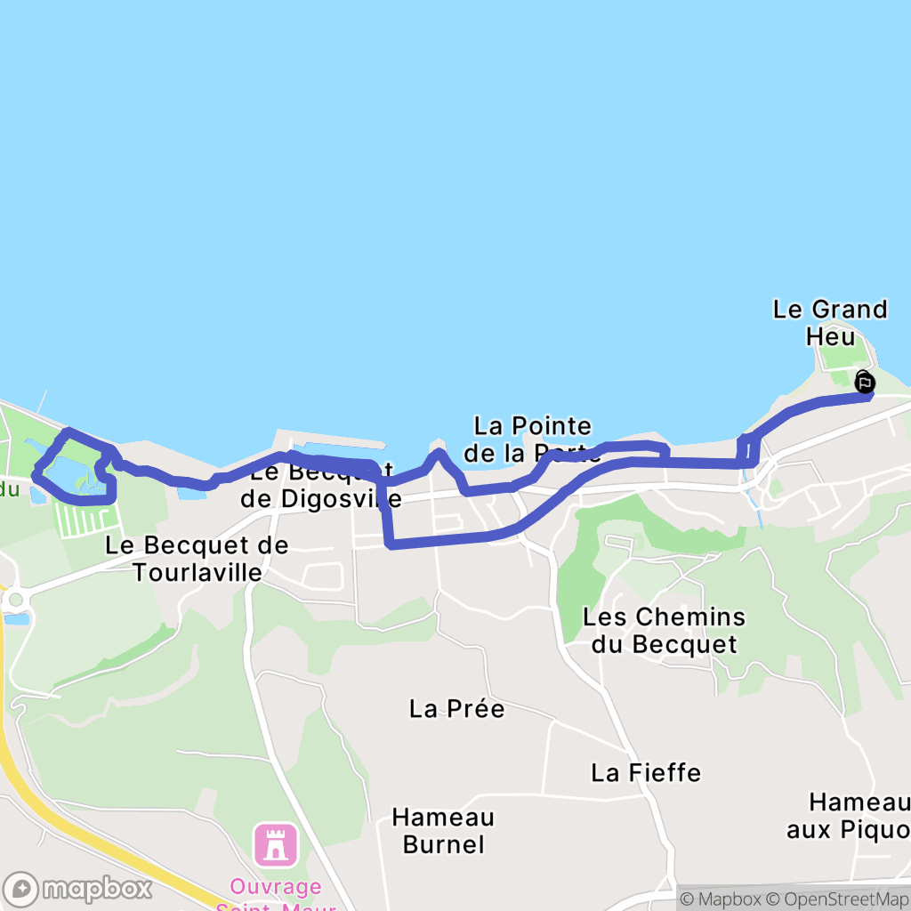Bretteville : carte du parcours de randonnée - France