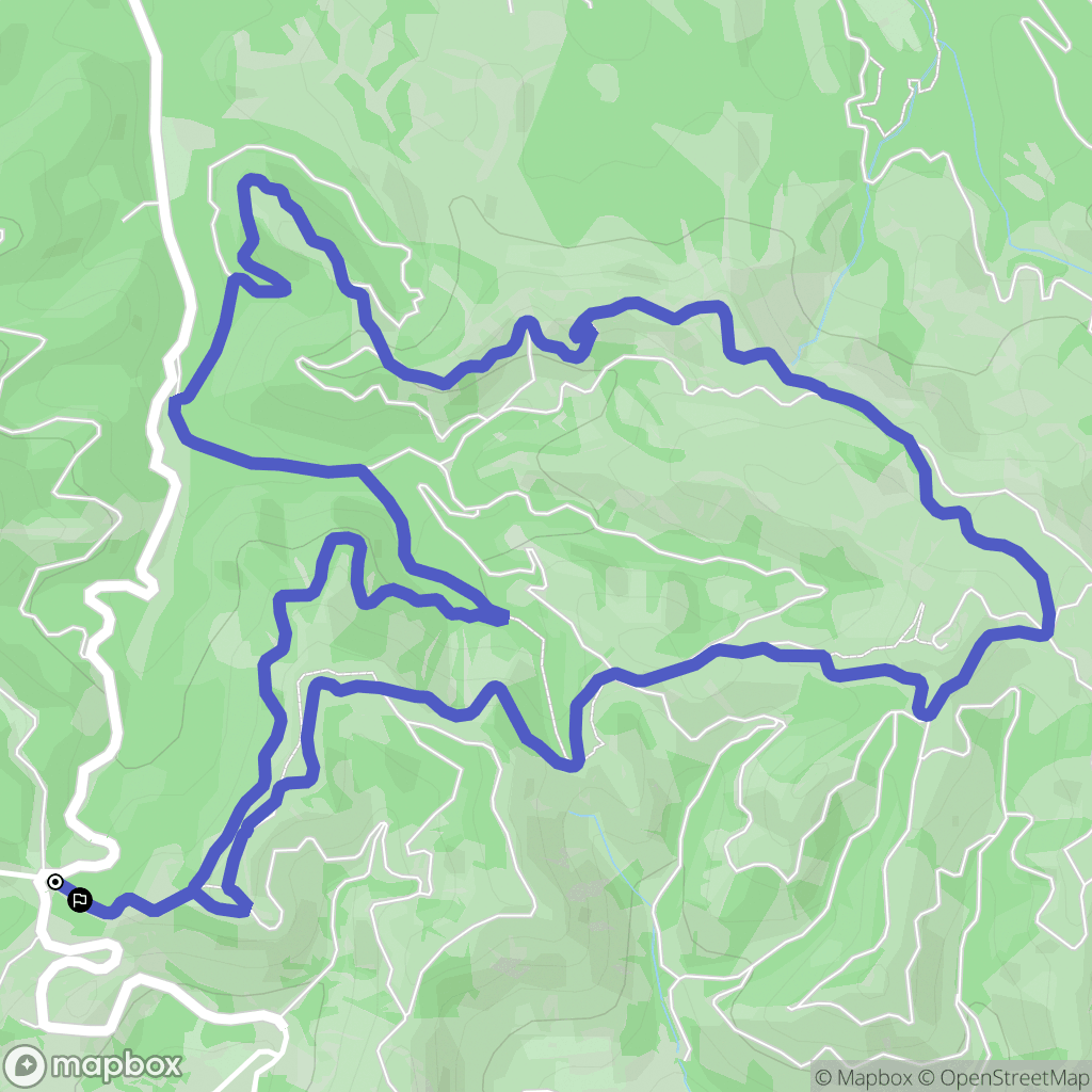 Les Baux-de-Provence : carte du parcours de randonnée - France