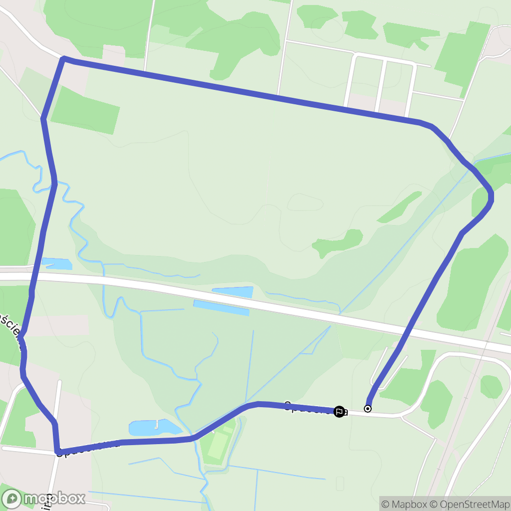 Wasilków: mapa trasy - Poland