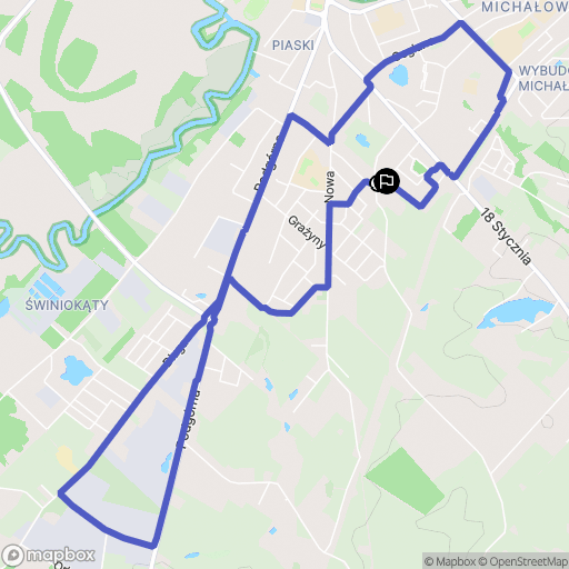 Brodnica: mapa trasy - Poland