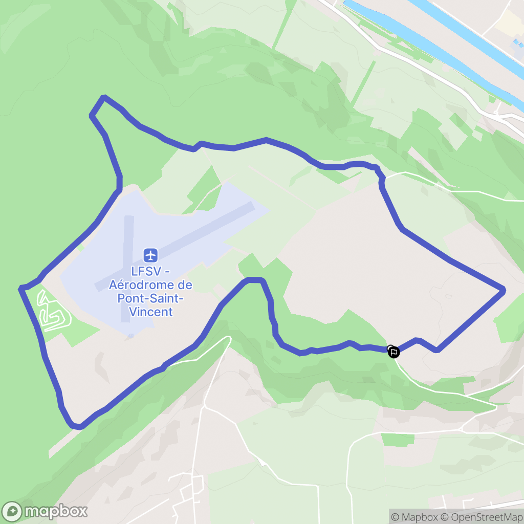 Bainville-sur-Madon : carte du parcours de randonnée - France