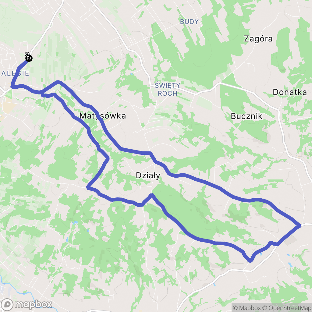 Rzeszów: mapa trasy - Poland