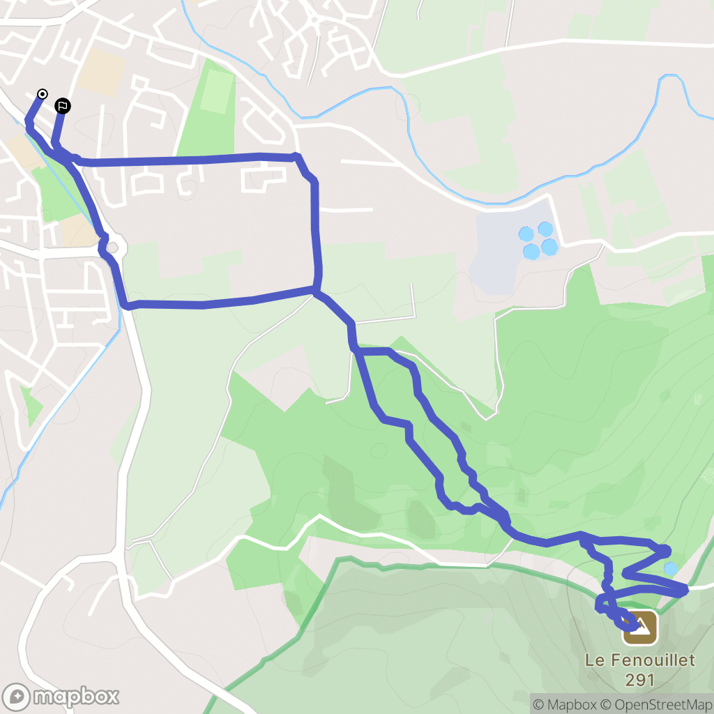 La Crau : carte du parcours de randonnée - France