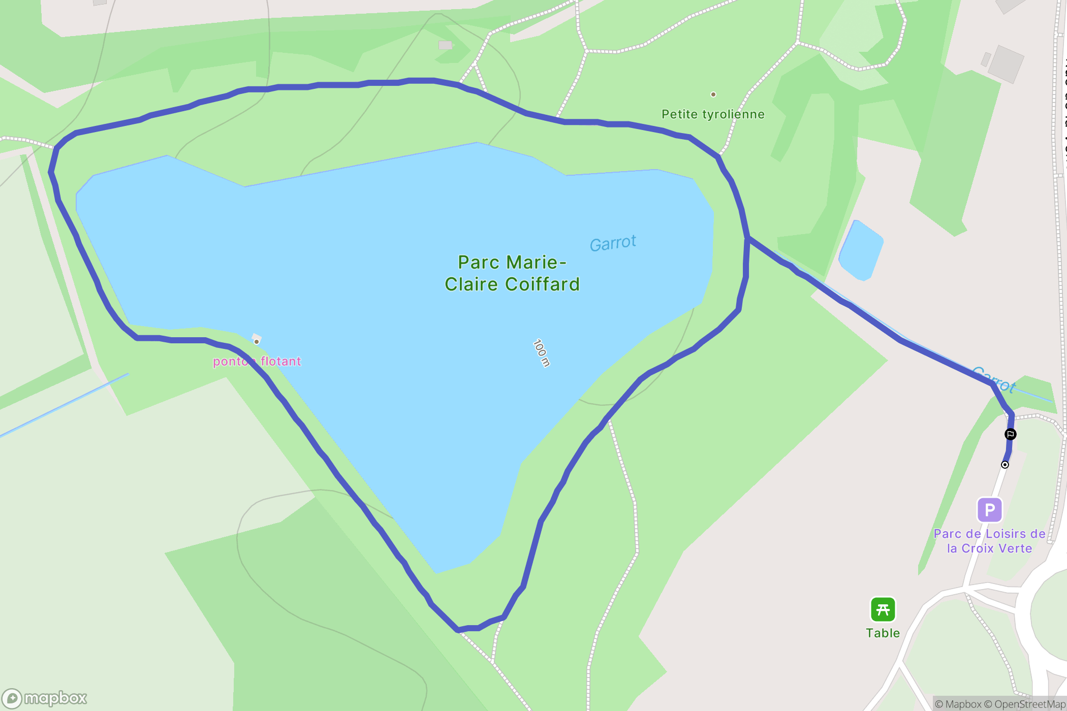 Sèvremoine : carte du parcours de randonnée - France