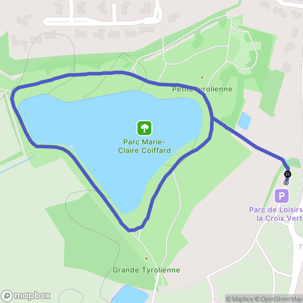Sèvremoine : carte du parcours de randonnée - France
