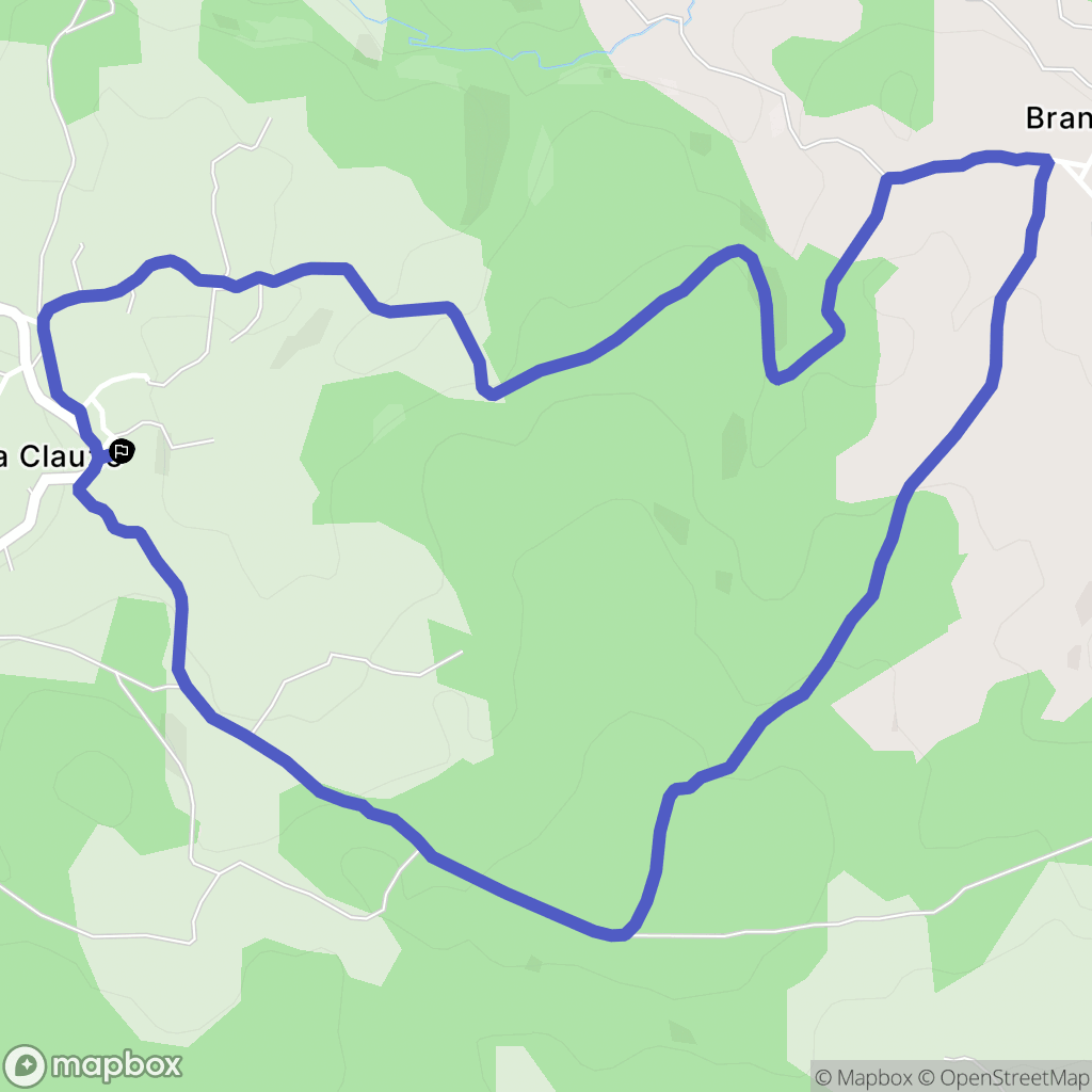 Grezes : carte du parcours de randonnée - France