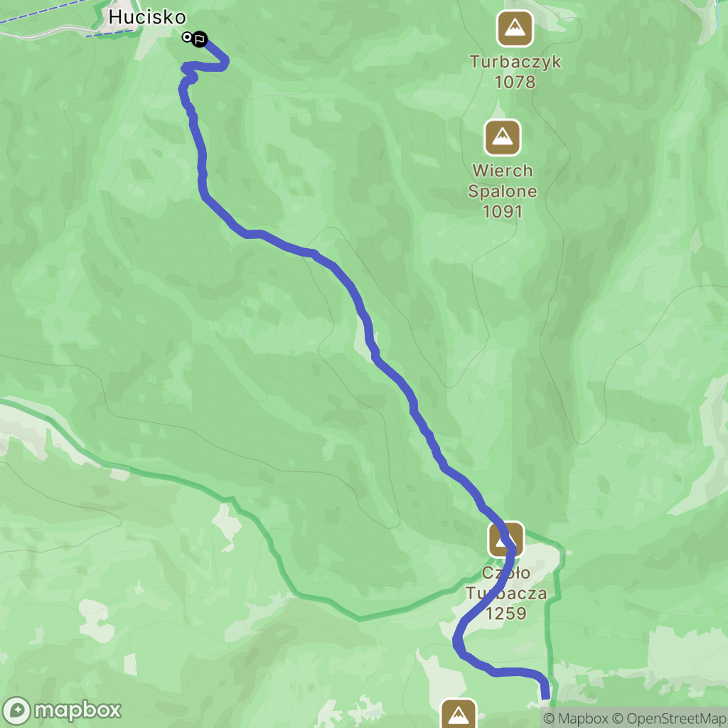 Konina: mapa trasy - Poland