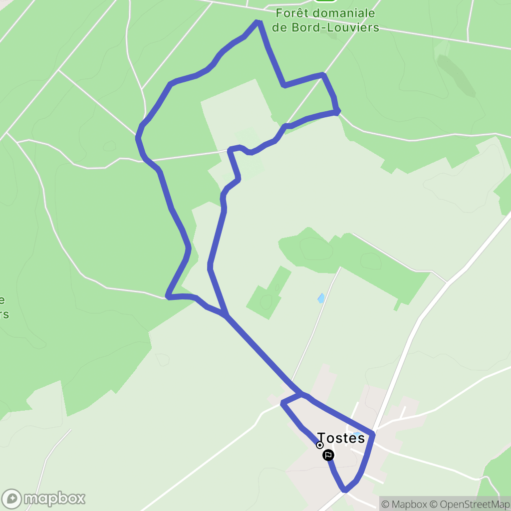 Terres de Bord : carte du parcours de randonnée - France