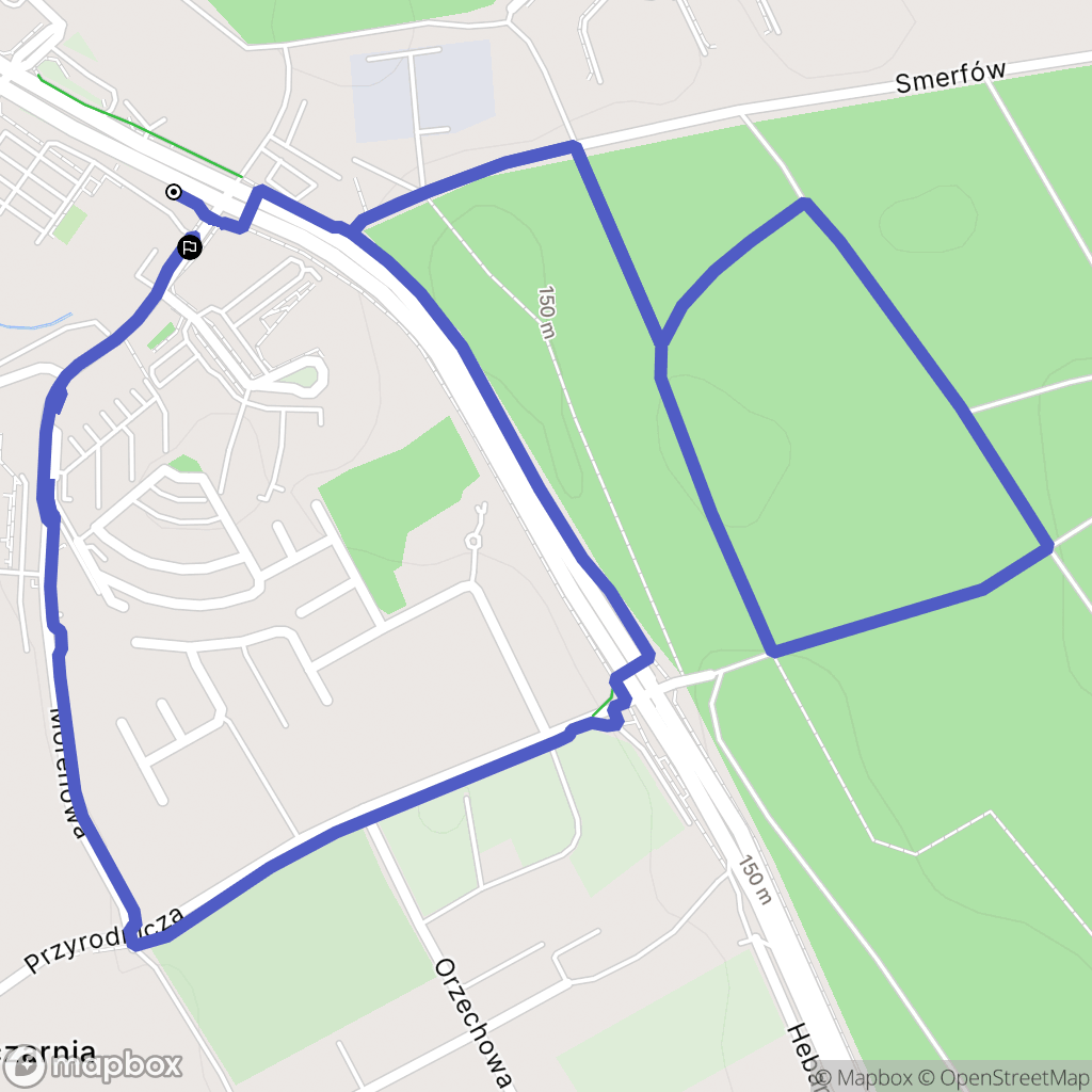 Olsztyn: mapa trasy - Poland