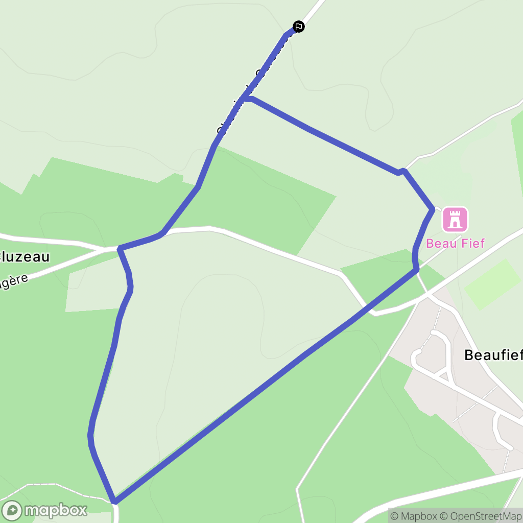 Mazeray : carte du parcours de randonnée - France