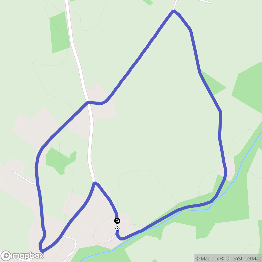 Gouzon : carte du parcours de randonnée - France