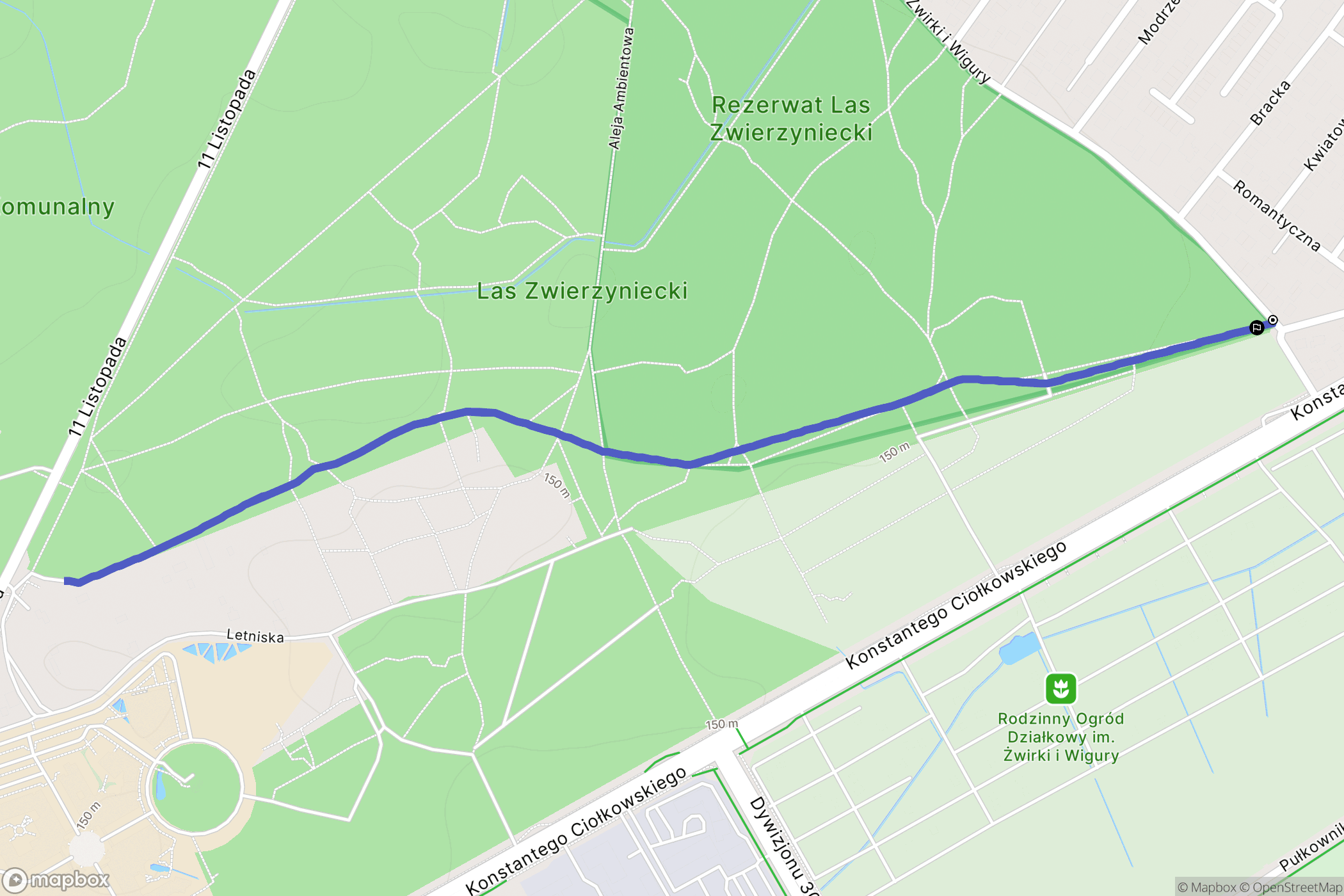 Białystok: mapa trasy - Poland