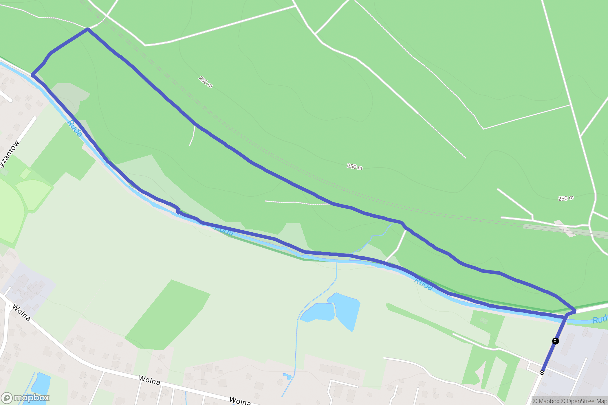 Rybnik: mapa trasy - Poland