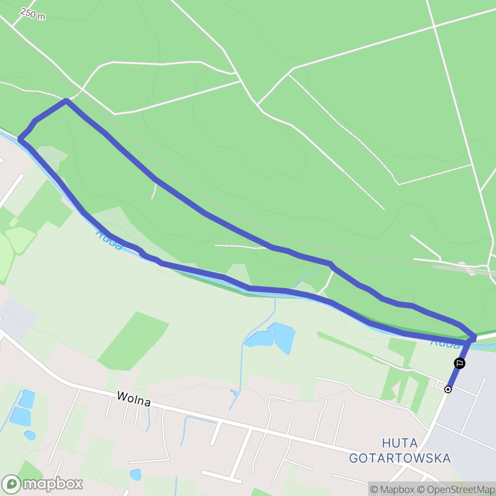 Rybnik: mapa trasy - Poland