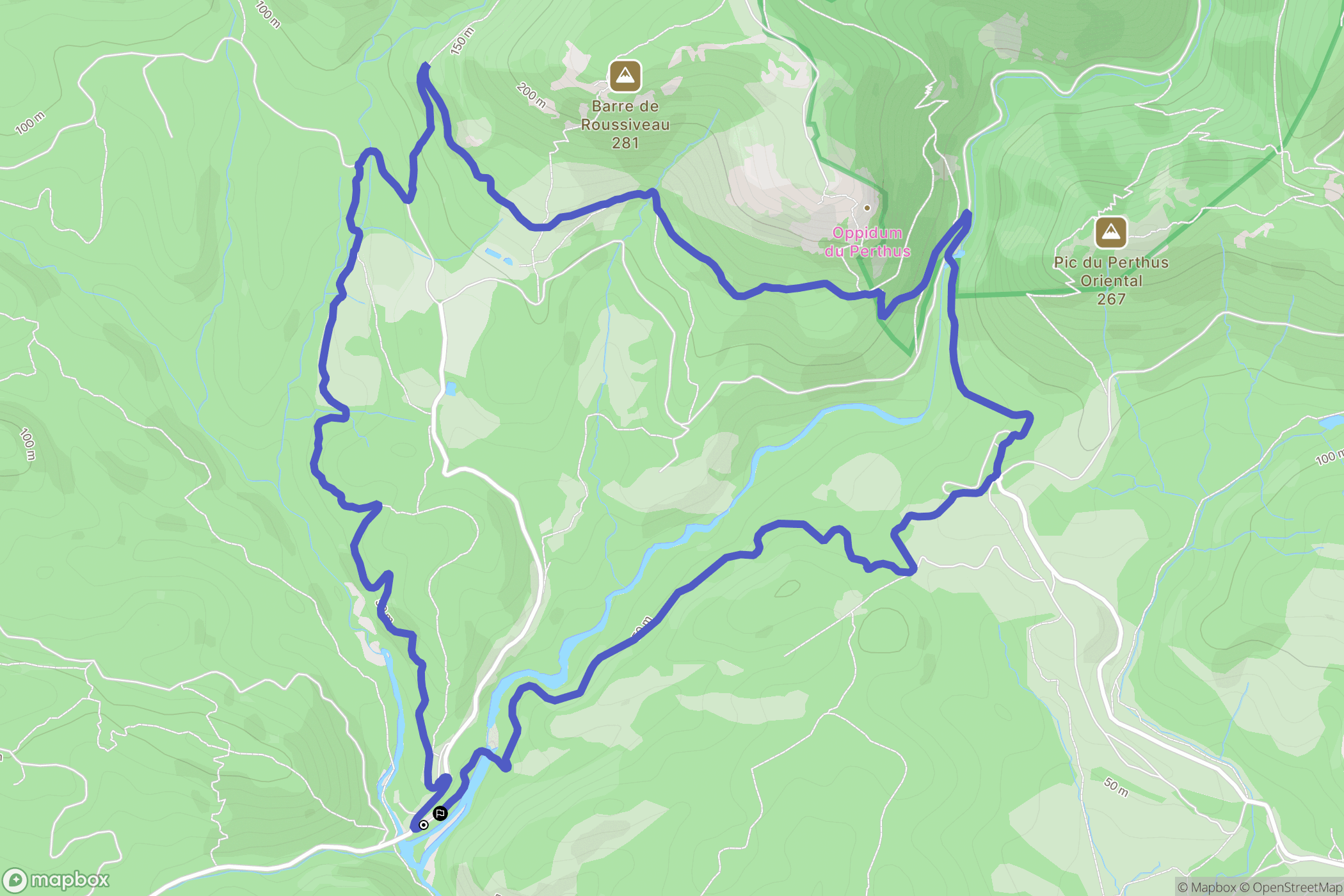 Saint-Raphaël : carte du parcours de randonnée - France