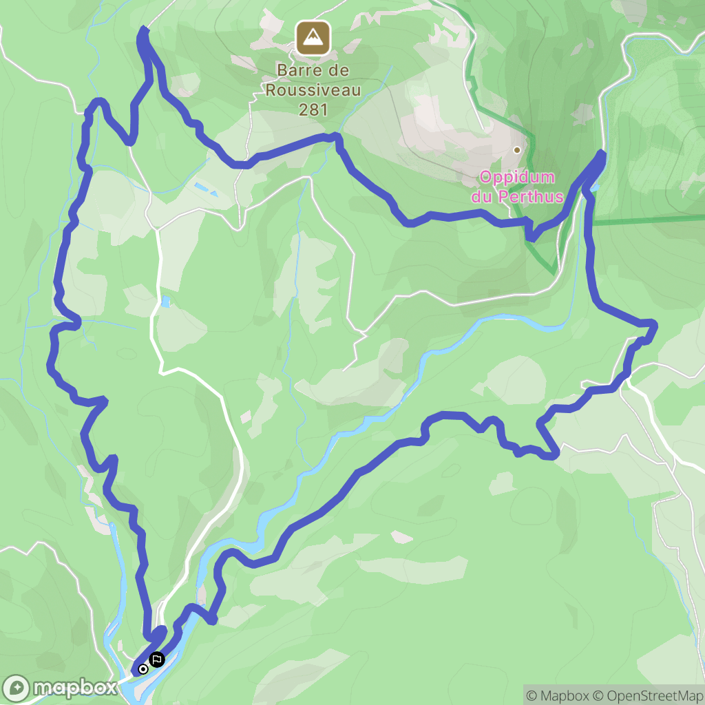 Saint-Raphaël : carte du parcours de randonnée - France