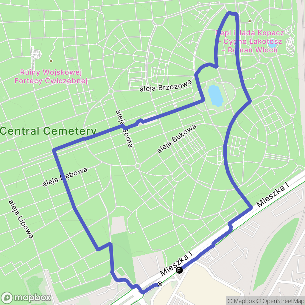 Szczecin: mapa trasy - Poland