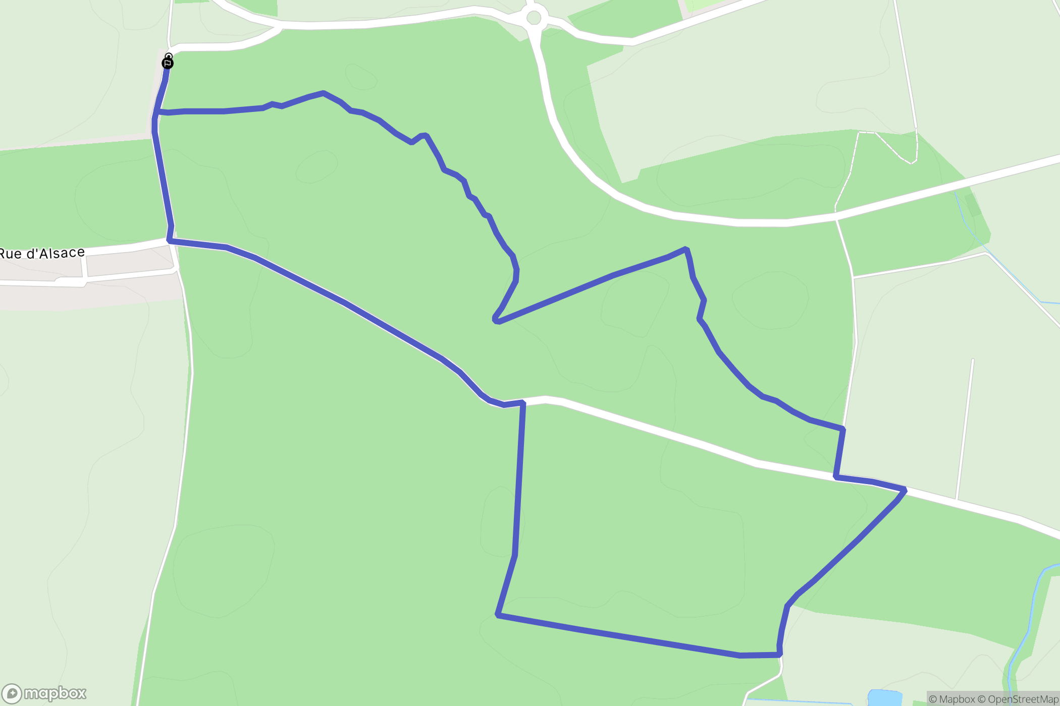 Larivière : carte du parcours de randonnée - France