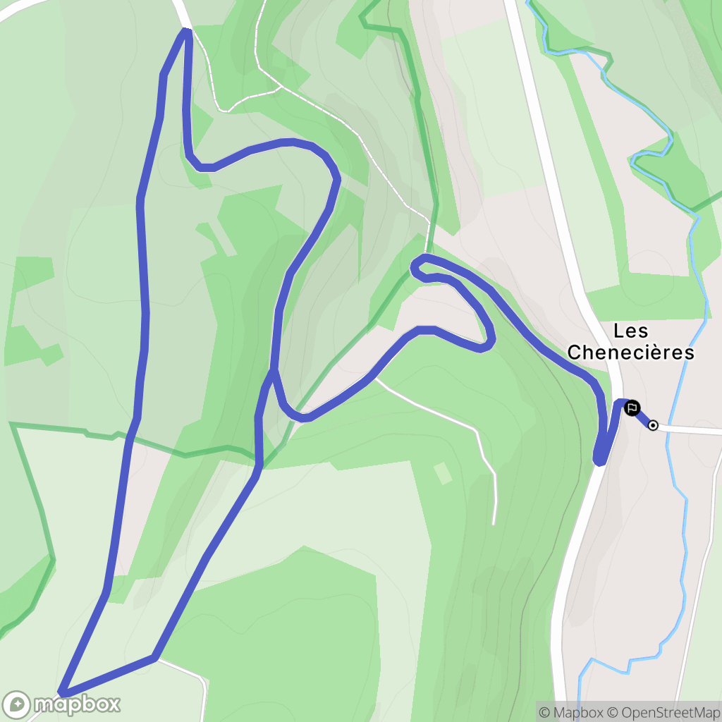 Saint-Marc-sur-Seine : carte du parcours de randonnée - France