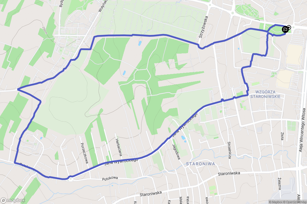 Rzeszów: mapa trasy - Poland