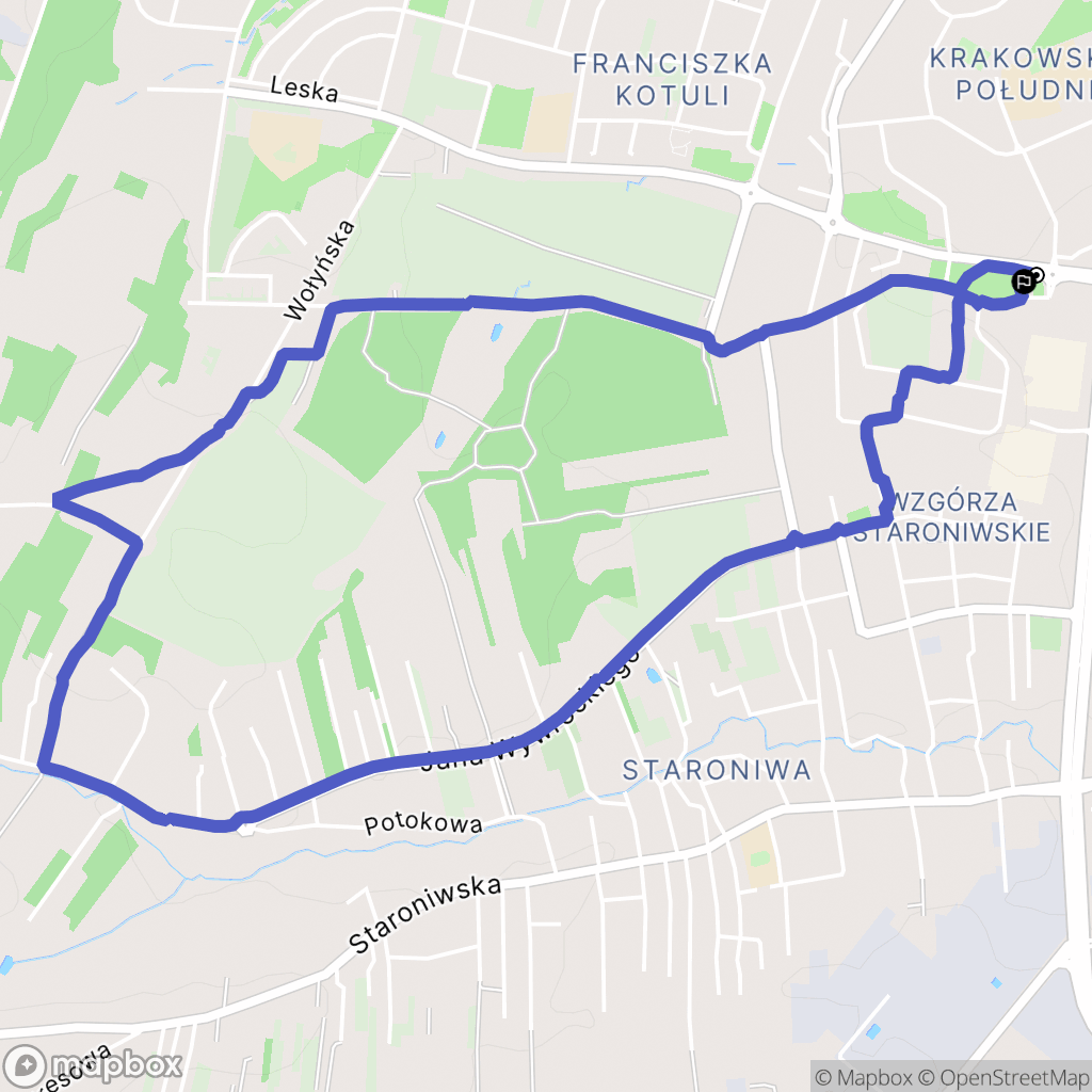 Rzeszów: mapa trasy - Poland