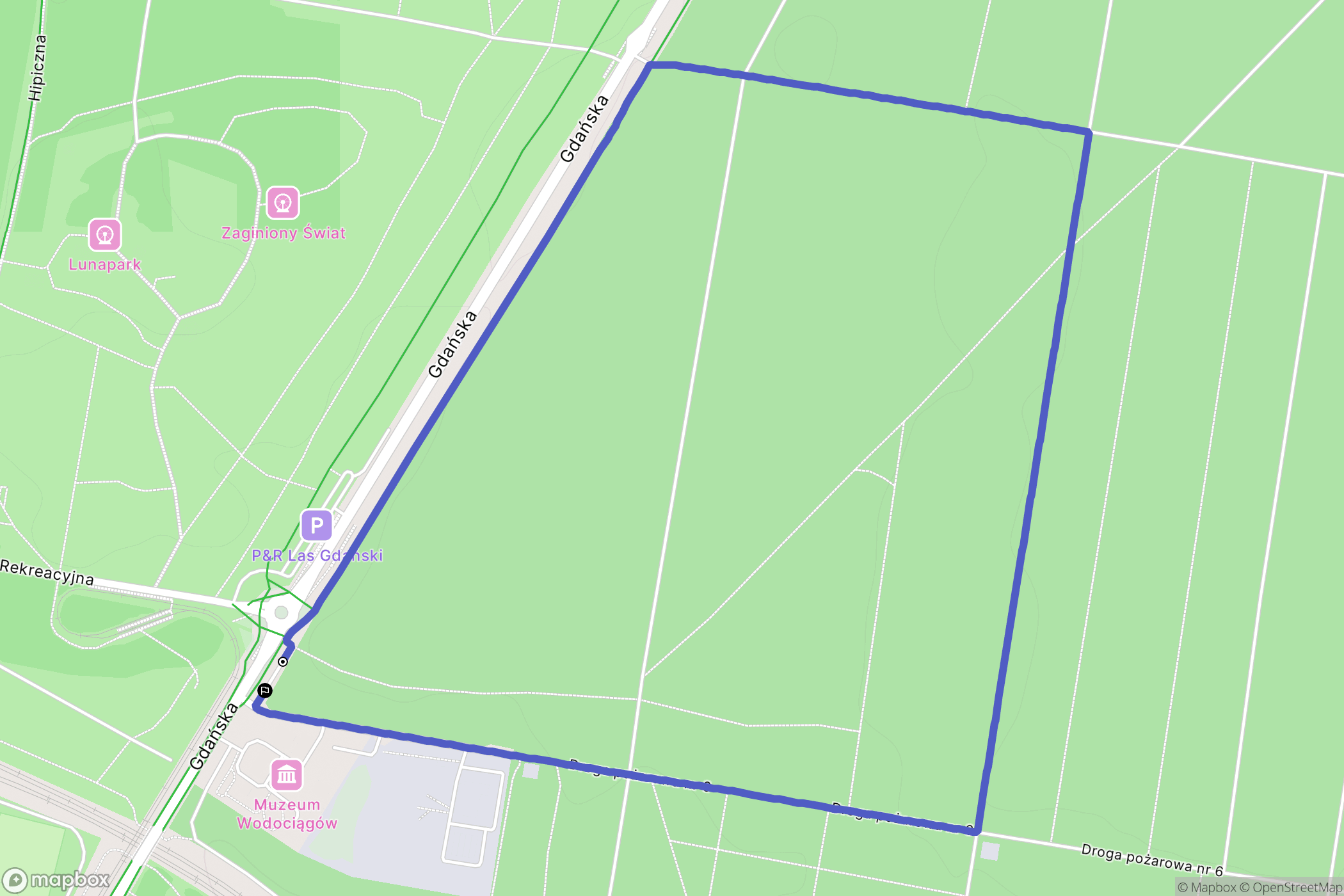 Bydgoszcz: mapa trasy - Poland