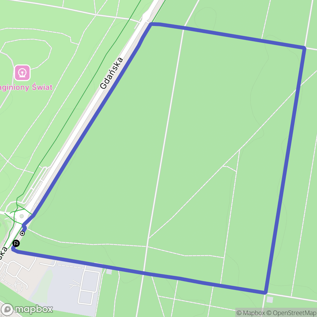 Bydgoszcz: mapa trasy - Poland