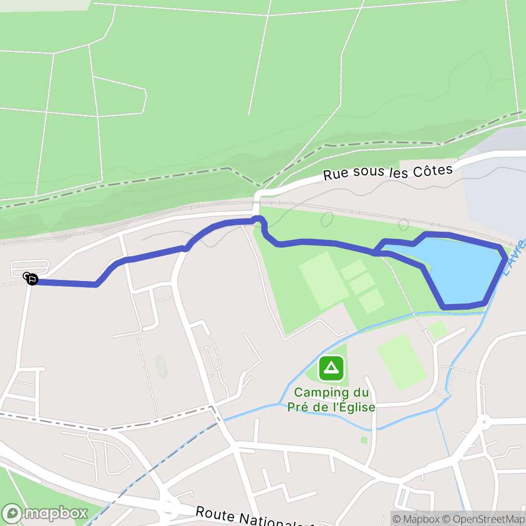 Saint-Rémy-sur-Avre : carte du parcours de randonnée - France