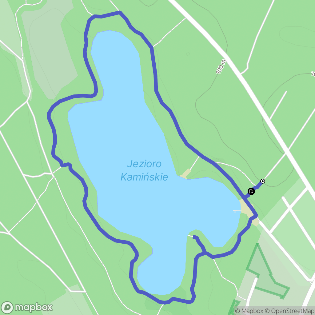 Kamińsko: mapa trasy - Poland