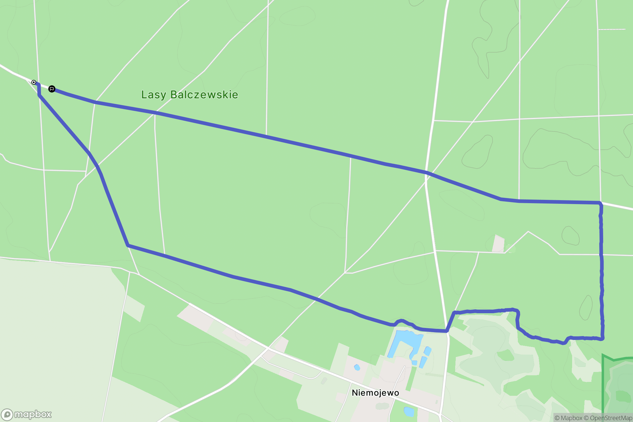 Balczewo: mapa trasy - Poland