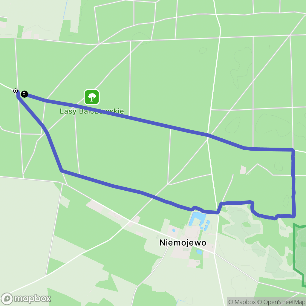 Balczewo: mapa trasy - Poland