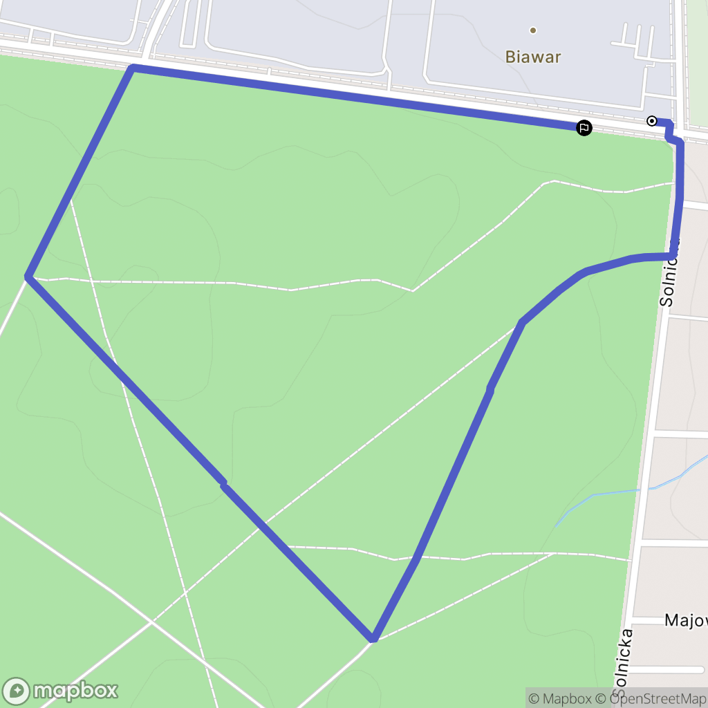 Białystok: mapa trasy - Poland