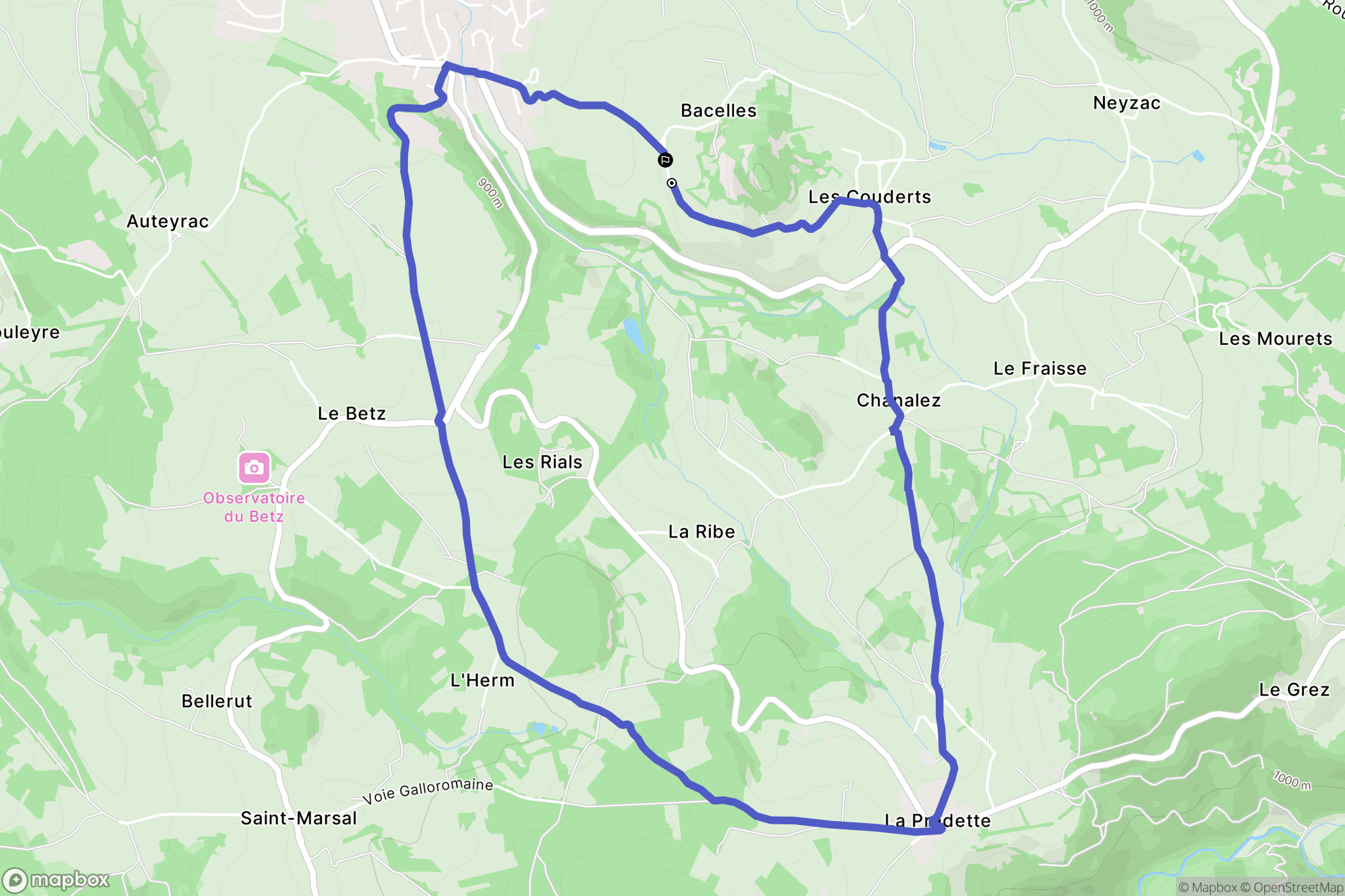 Saint-Julien-Chapteuil : carte du parcours de randonnée - France