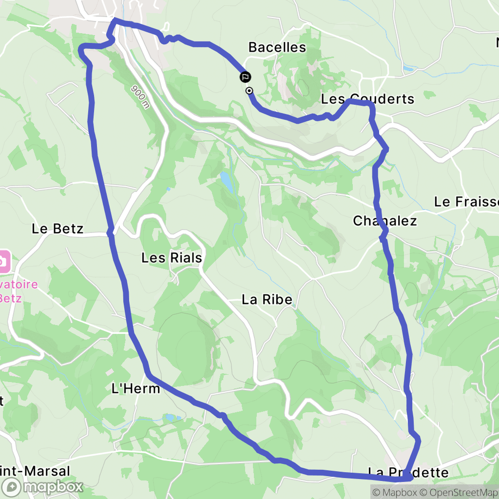 Saint-Julien-Chapteuil : carte du parcours de randonnée - France