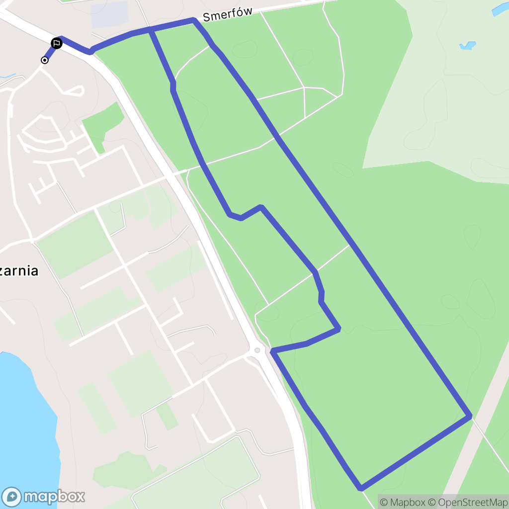 Olsztyn: mapa trasy - Poland