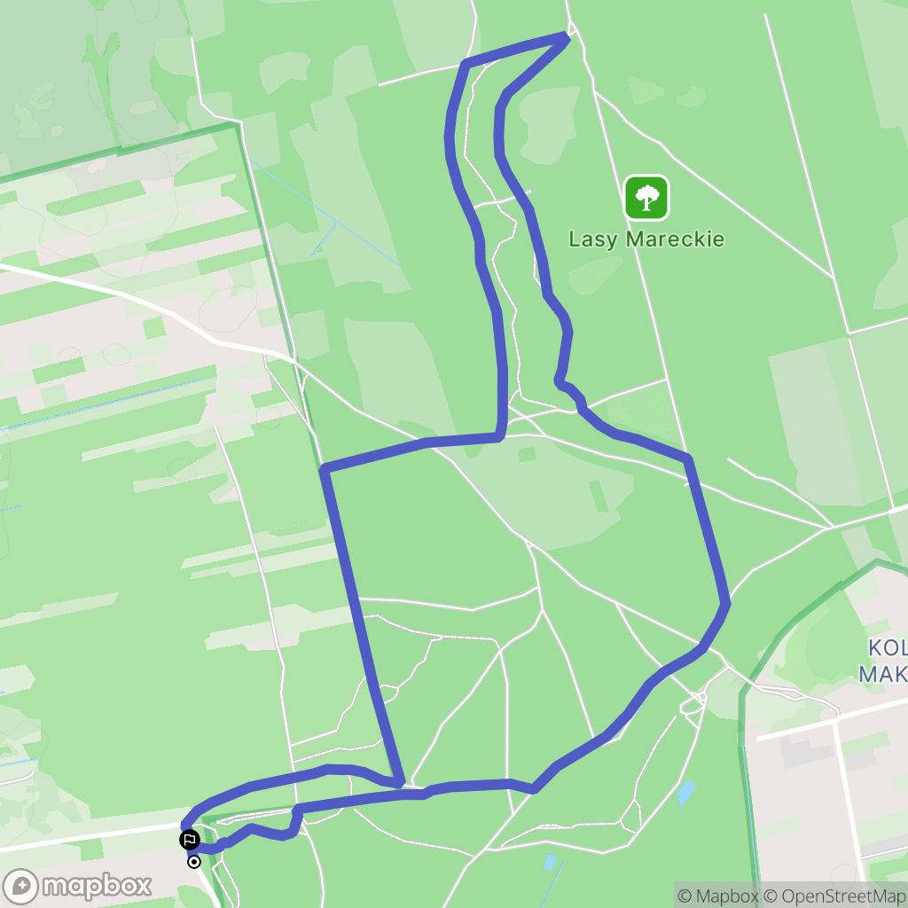 Warszawa: mapa trasy - Poland