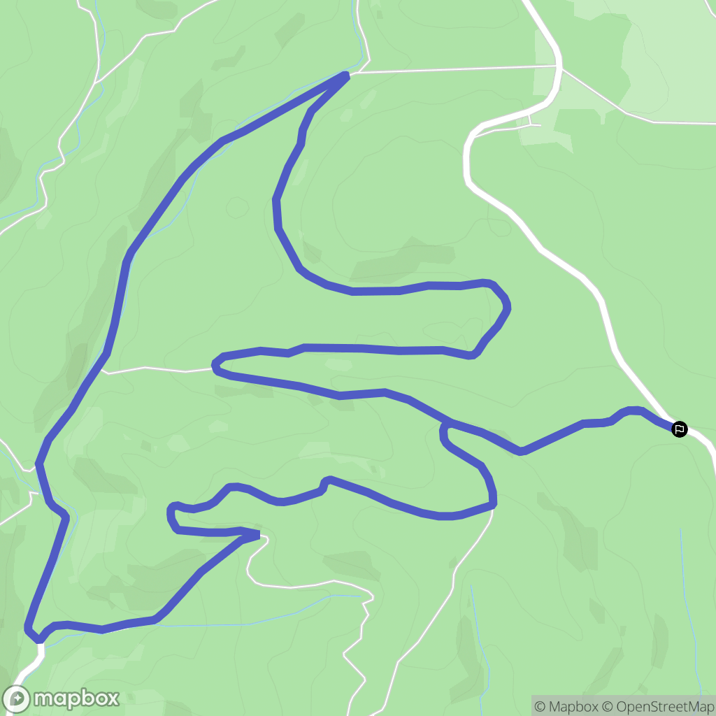 Castelnau-de-Montmiral : carte du parcours de randonnée - France