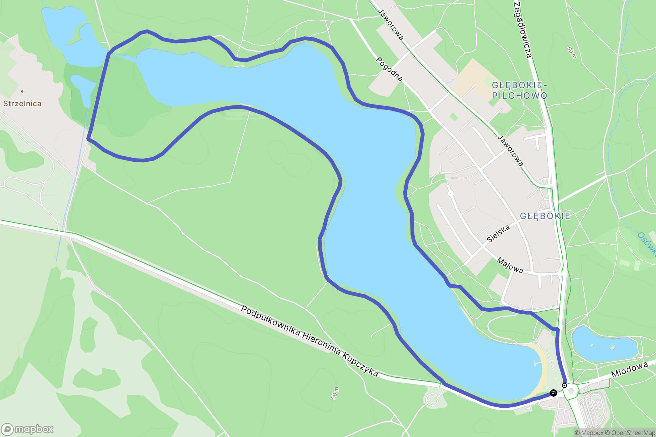 Szczecin: mapa trasy - Poland